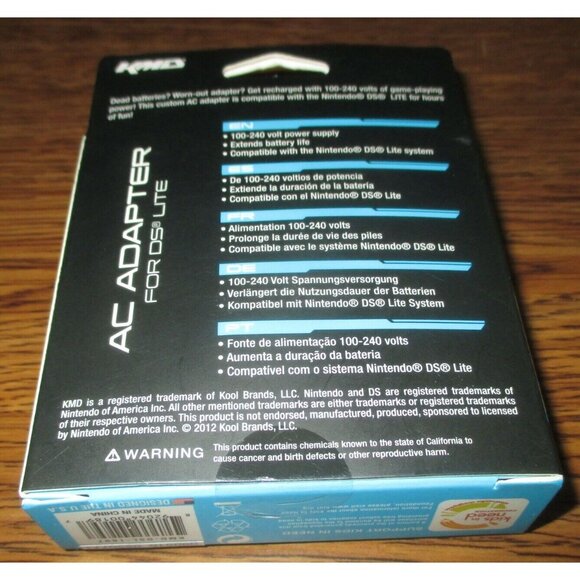 KMD AC Adapter for DS Lite (KMD, 2012) (for DS Lite Systems only) (unopened) - Picture 2 of 2